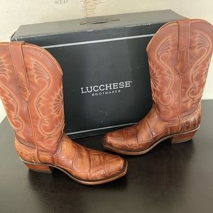 Mens Lucchese Rio Giant Gator